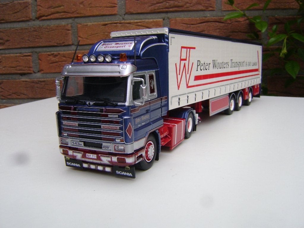 Tekno Scania 143 Streamline  Peter wouters, Hobby en Vrije tijd, Modelauto's | 1:50, Ophalen of Verzenden, Zo goed als nieuw, Bus of Vrachtwagen