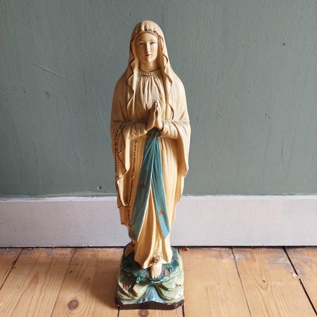 Lucky Vintage antieke brocante Maria uit Lourdes, Antiek en Kunst, Ophalen of Verzenden