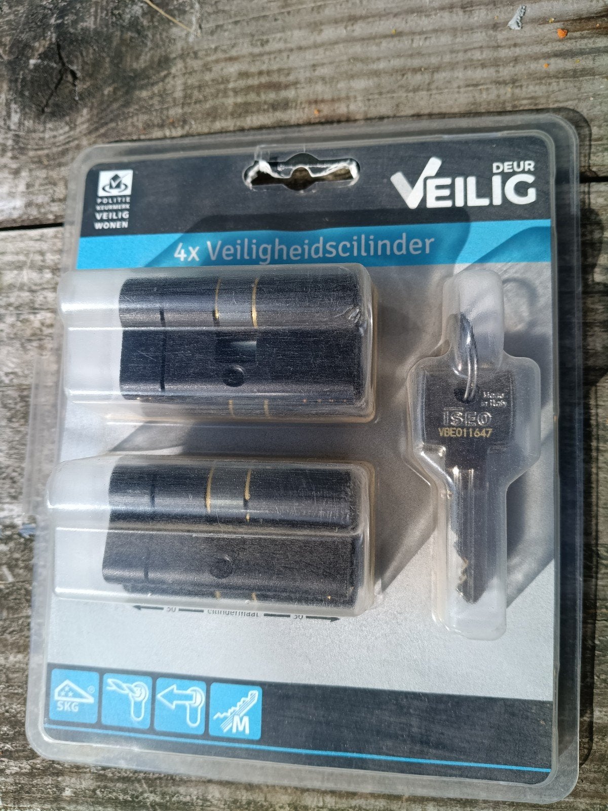 Veiligheidsdeurcilinders (4x) met SKG 3 sterren, Ophalen of Verzenden, Nieuw, Overige materialen, Slot