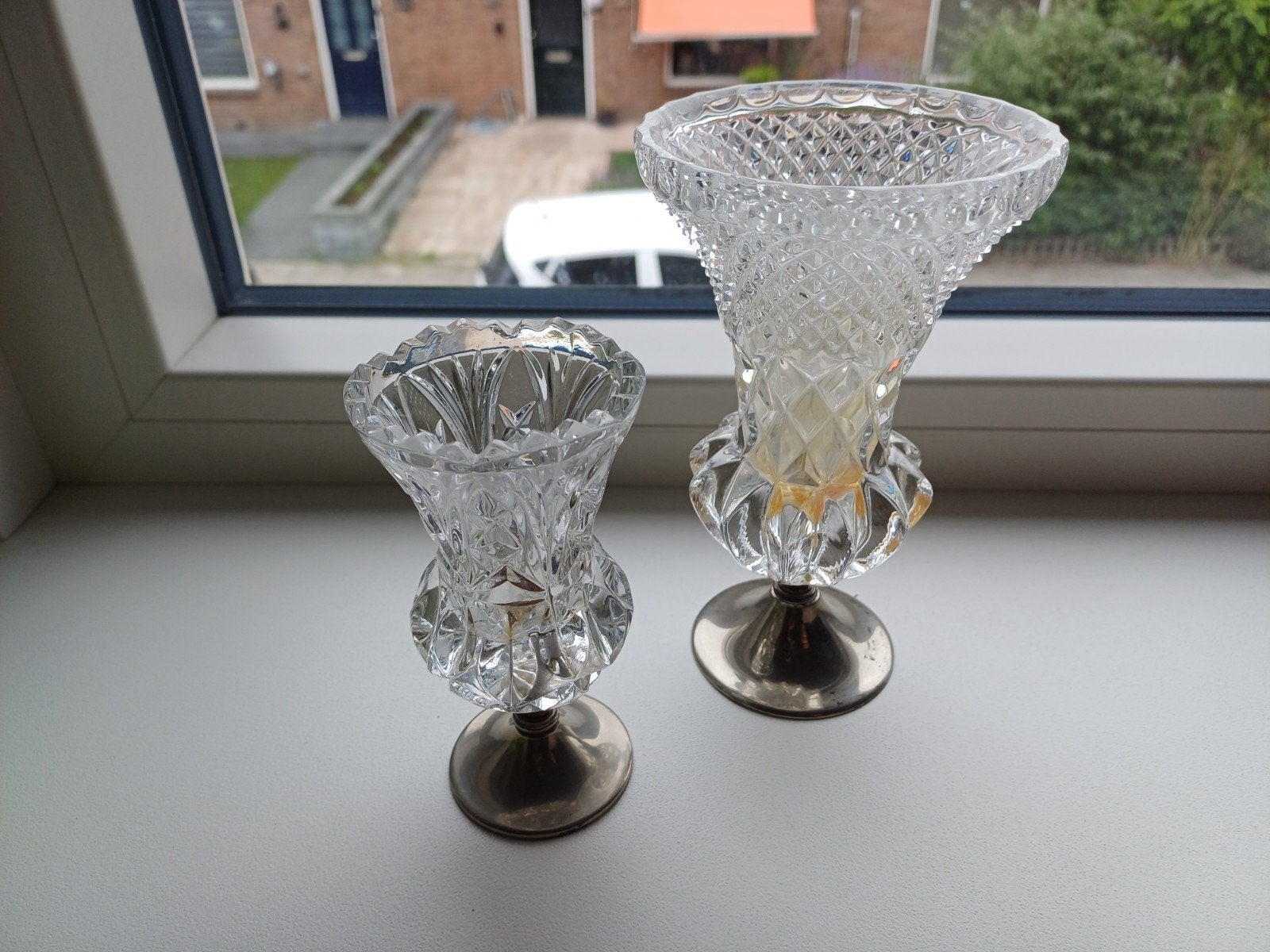 Brocante vaasjes, Ophalen