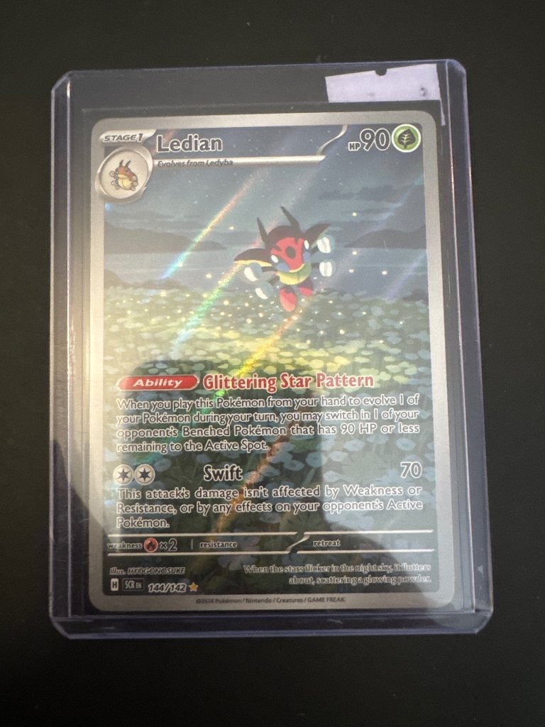 Pokemonkaart ledian, Ophalen of Verzenden, Zo goed als nieuw, Losse kaart