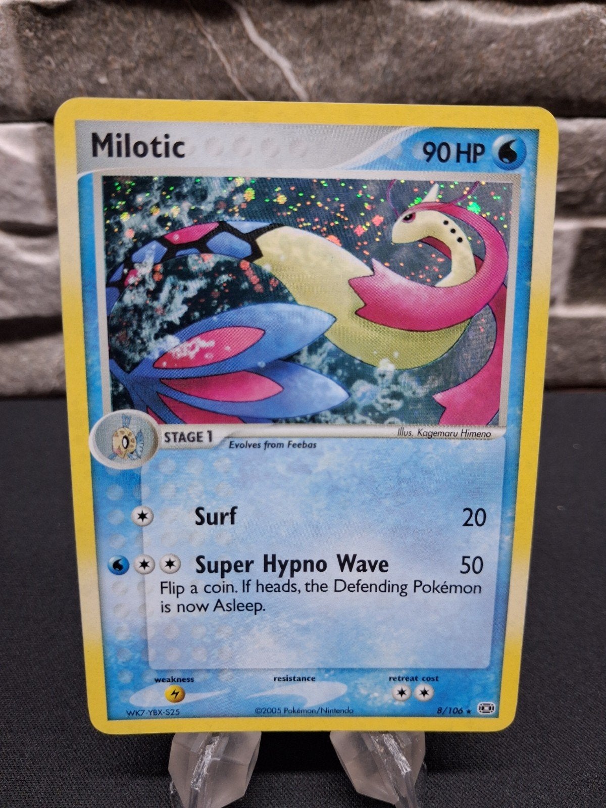 Milotic Pokémon Kaart - Holo Rare - EX Emerald, Hobby en Vrije tijd, Verzamelkaartspellen | Pokémon, Ophalen of Verzenden, Gebruikt
