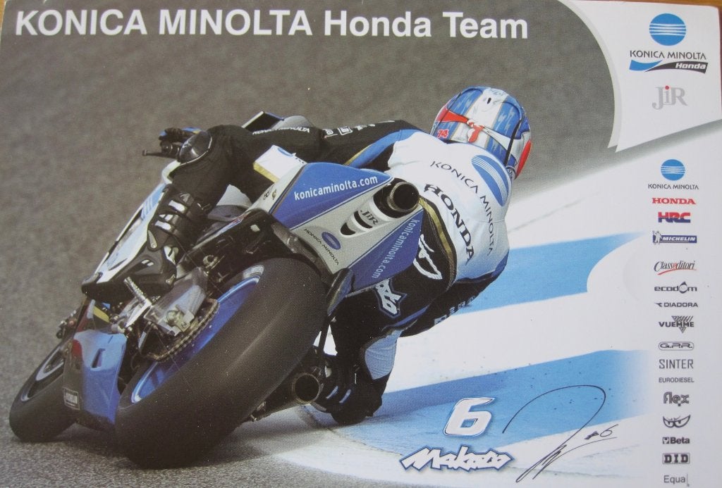 Makoto Tamada van Team Konica Minolta Honda - nieuwe kaart, Verzenden, 1980 tot heden, Ongelopen, Sport en Spel