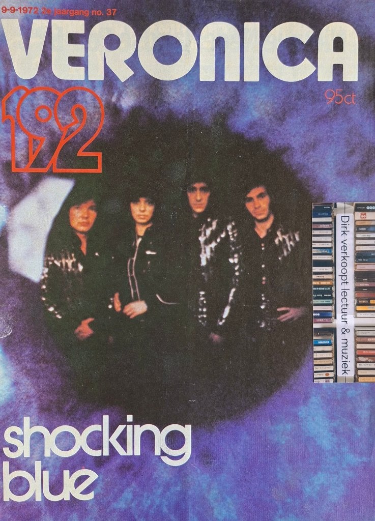 Veronica 192 nr 37, 1972; Shocking Blue, The Cats, De Riwi's, Ophalen of Verzenden, Zo goed als nieuw, Boek, Tijdschrift of Artikel