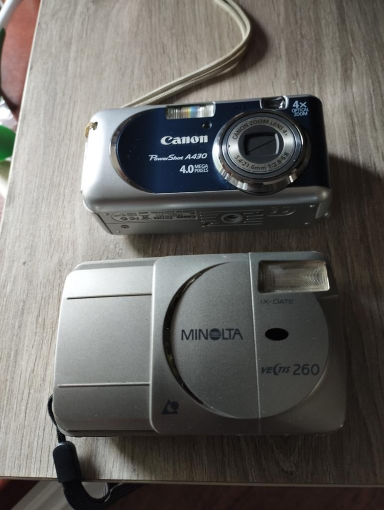 Canon PowerShot A430 & Minolta Vectis 260 Camera's, Ophalen of Verzenden