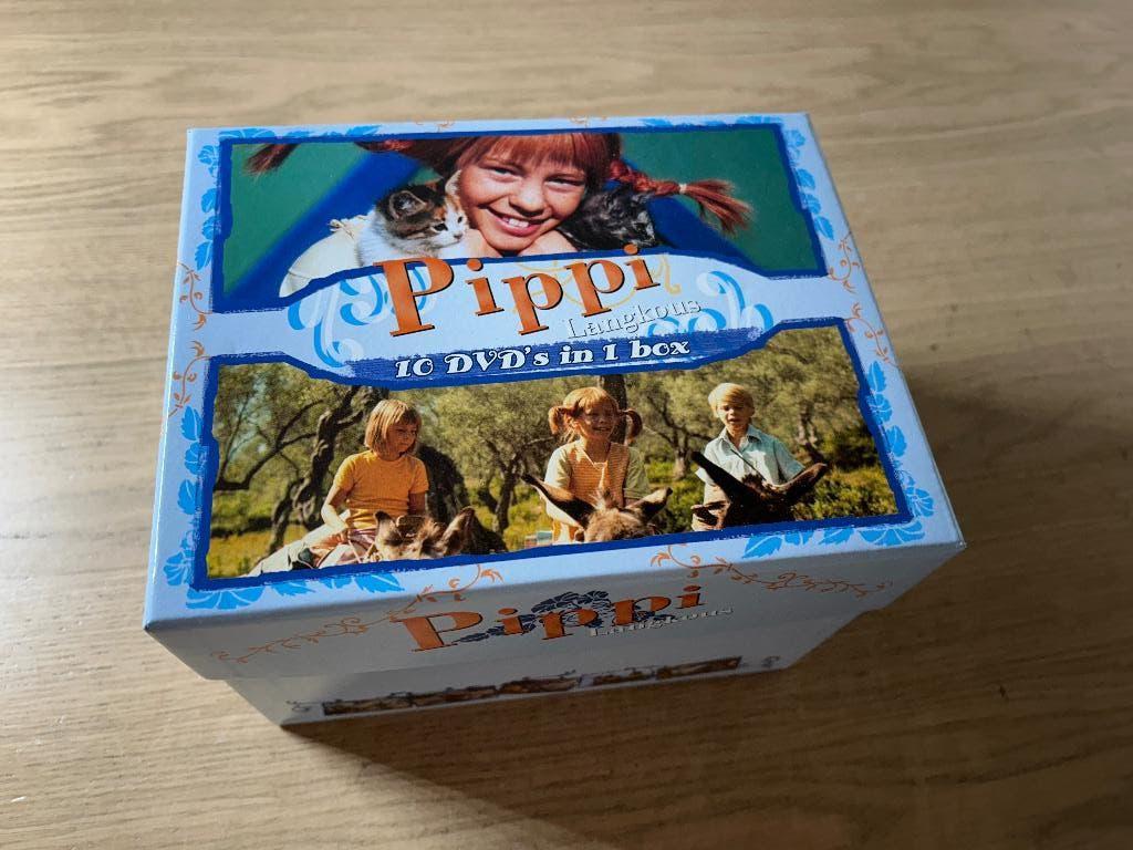 DVD Pippi Langkous 10 dvd box, Alle leeftijden, Ophalen of Verzenden, Zo goed als nieuw