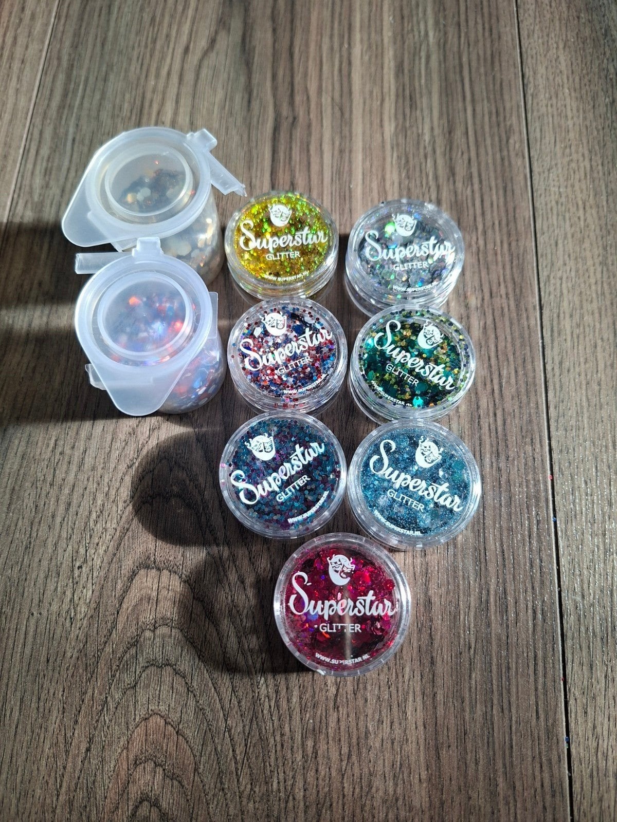 Schmink chunky glitter Superstar, Ophalen of Verzenden, Gebruikt, Schmink, Overige