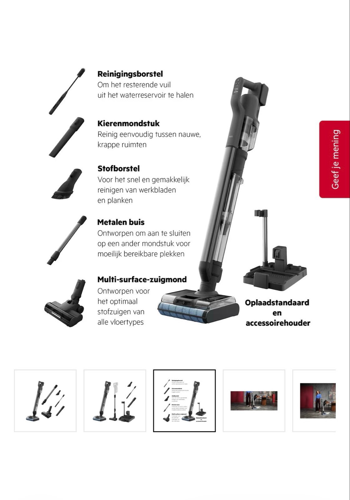 AEG Wet & Dry Stofzuiger - Nieuw in doos, Witgoed en Apparatuur, Stofzuigers, Combi-reiniger, Ophalen of Verzenden, Reservoir