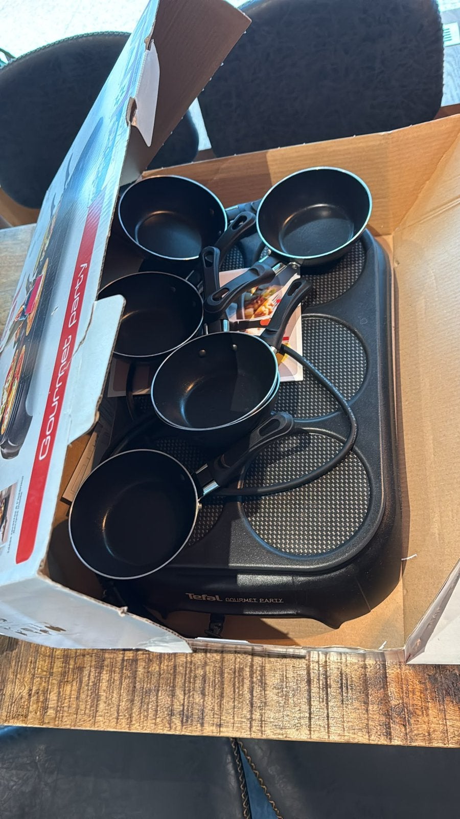 Tefal gourmet party set, Ophalen, Zo goed als nieuw, 4 t/m 7 personen