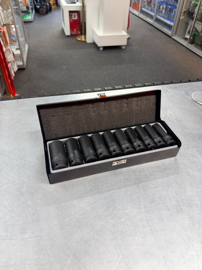 Kramp Slagmoerdopsleutelset lang 1/2" 10-delig | ZGAN, ., Ophalen of Verzenden, Zo goed als nieuw, .