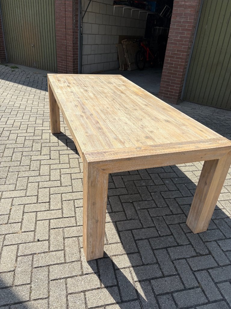Eetkamer tafel, Ophalen, Kunststof, Gebruikt, 200 cm of meer