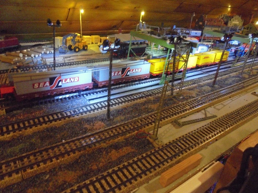 marklin containerwagon, Wisselstroom, Wagon, Ophalen of Verzenden, Zo goed als nieuw