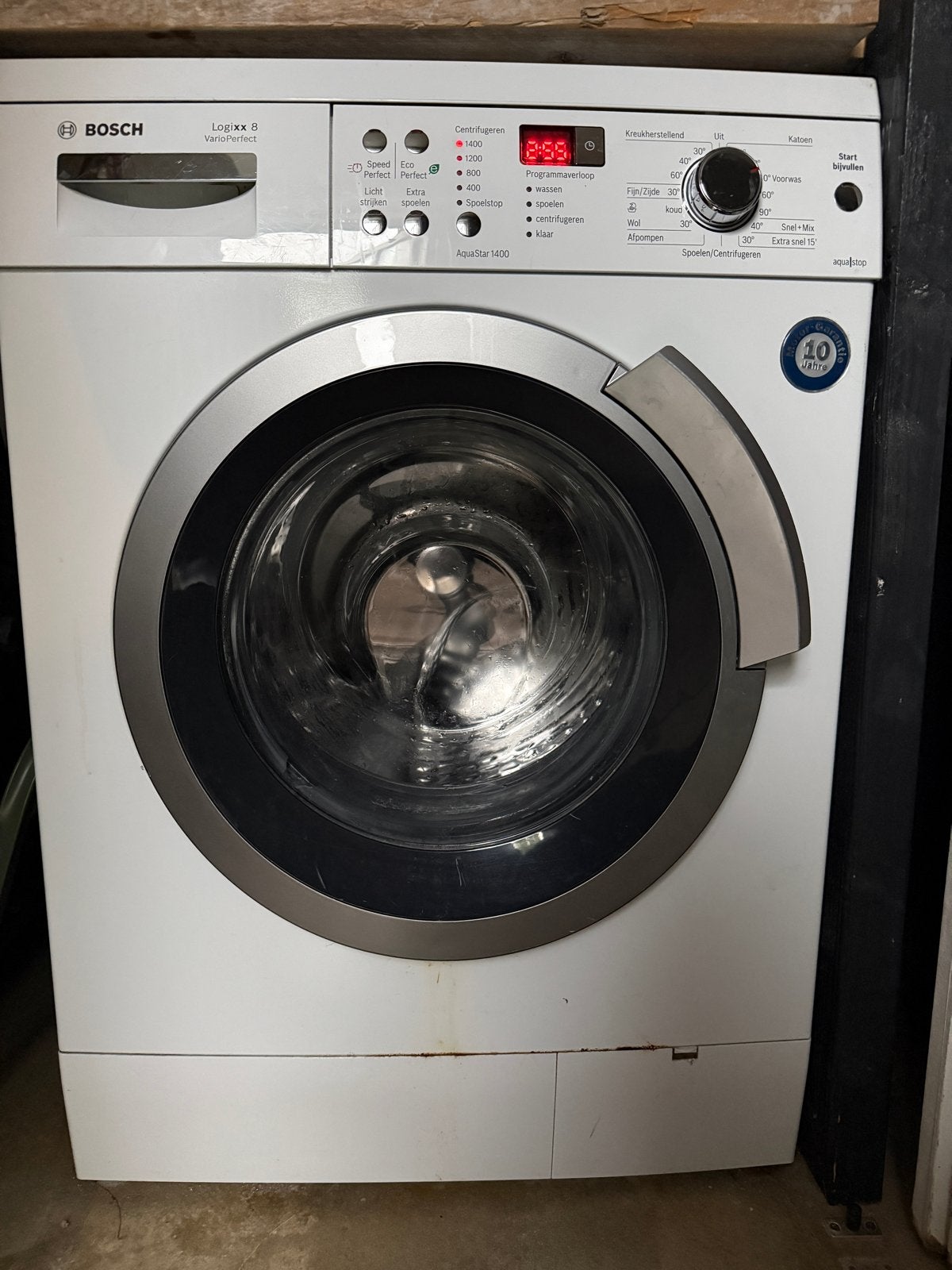 Bosch Vario Logixx 8kg Wasmachine, Ophalen, 1200 tot 1600 toeren, Gebruikt, 8 tot 10 kg
