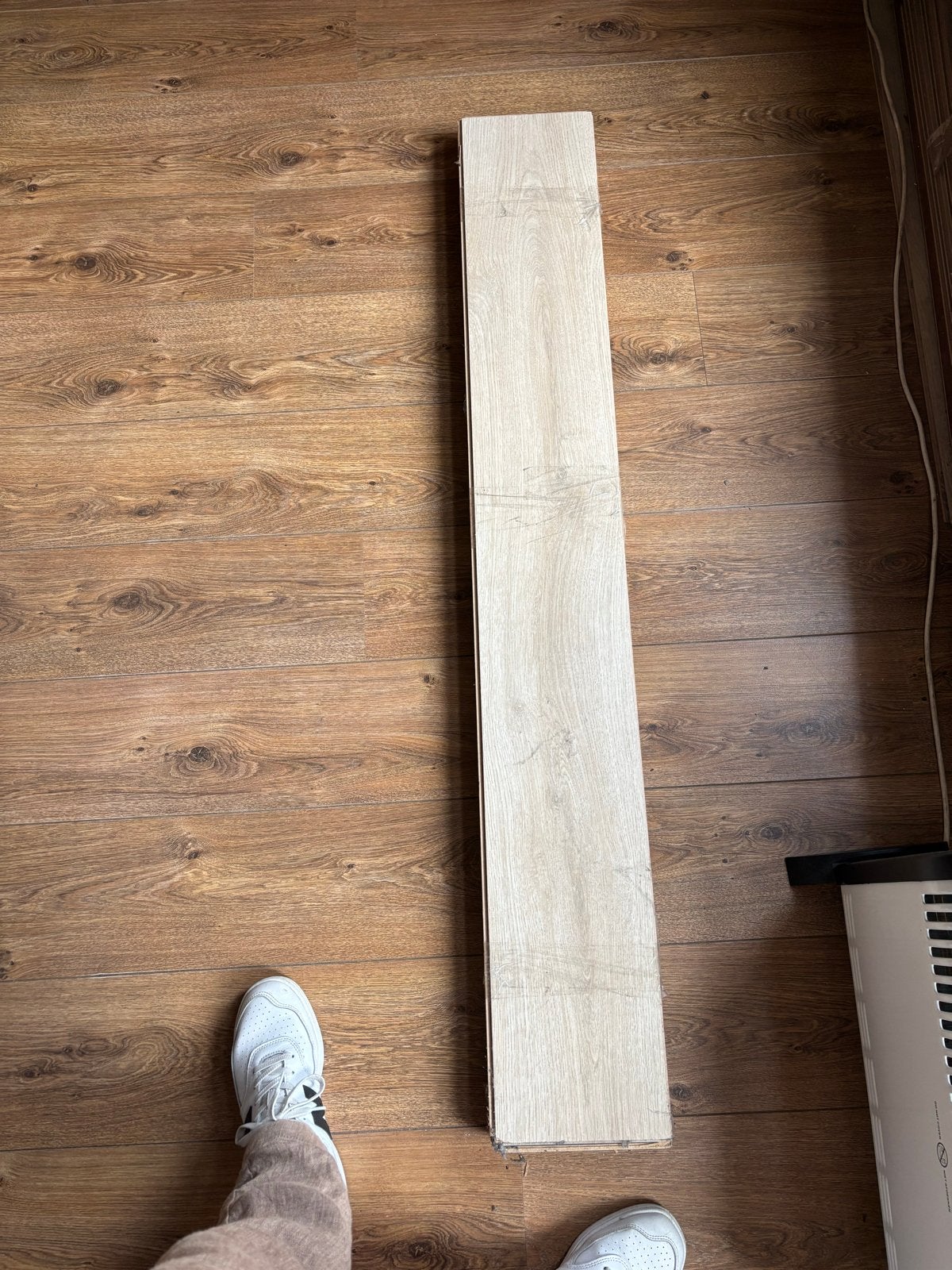 Gratis laminaat, 14m², lichte planken, goede staat, Ophalen, Gebruikt, 50 tot 150 cm, 10 m² of meer