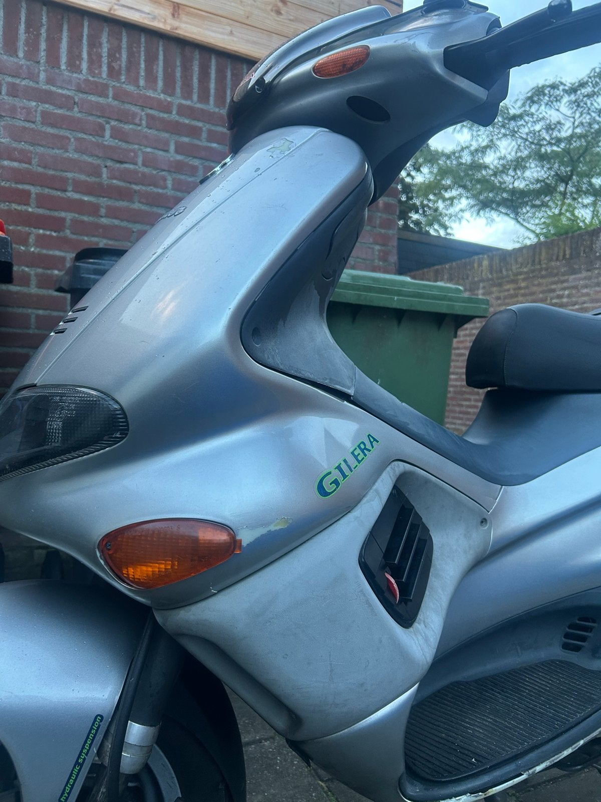 Gilera Runner Kappenset Origineel Grijs, Fietsen en Brommers, Brommeronderdelen | Scooters, Ophalen of Verzenden, Gebruikt, Kap
