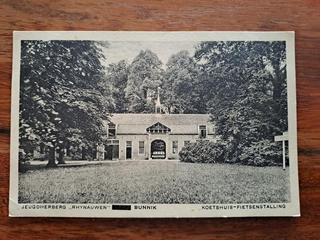 Bunnik, Rhynauwen, Jeugdherberg,  koershuis-fietsen stalling, Ophalen of Verzenden