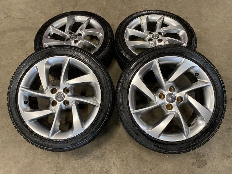 17 inch originele velgen + winterbanden Opel Corsa D E, -, -, Banden en Velgen, 17 inch
