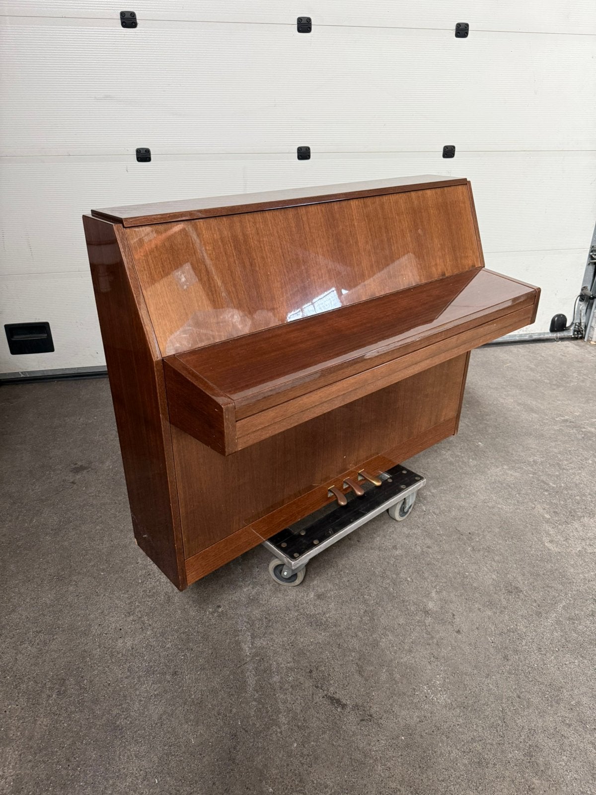 Rippen piano met krukje, Ophalen, Gebruikt, Bruin, Piano