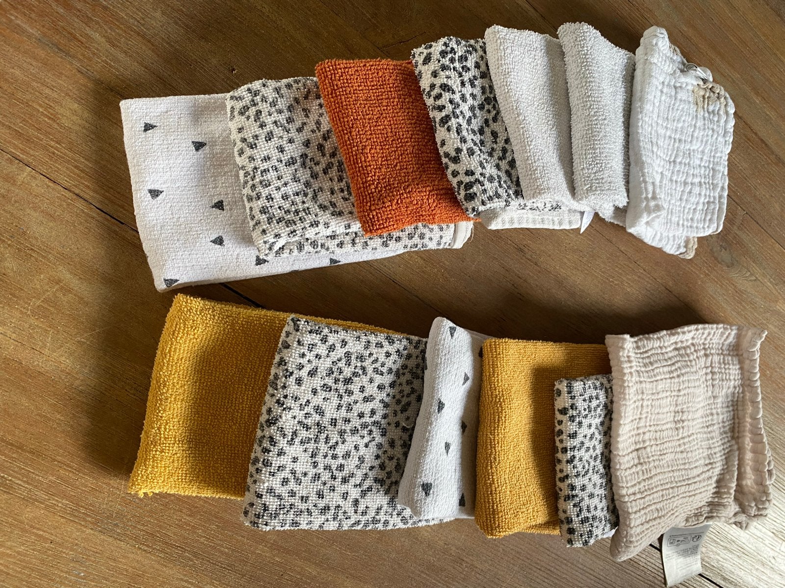 Spuugdoekjes / Monddoekjes - Diverse kleuren en patronen, Ophalen of Verzenden, Gebruikt
