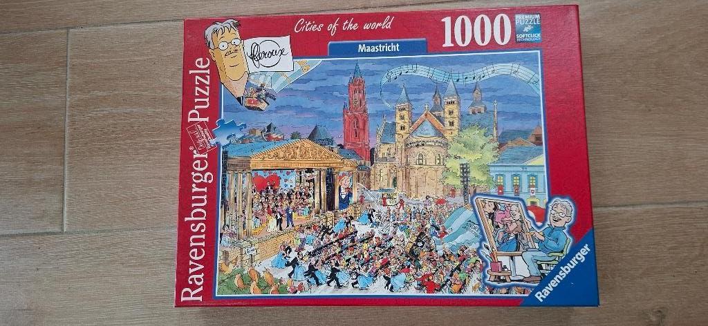 Puzzel stad Maastricht, Cities of the world, Ravensburger, Ophalen of Verzenden, 500 t/m 1500 stukjes, Zo goed als nieuw, Legpuzzel