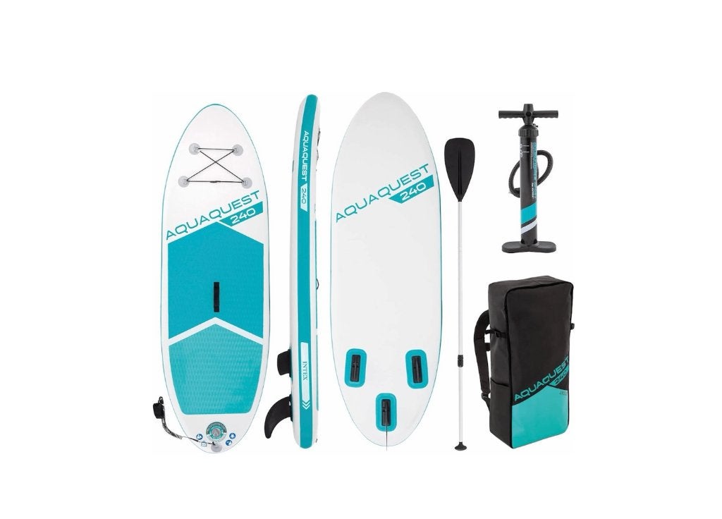 Intex Aquaquest 240 Youth SUP - 244 x 76 x 13 cm, Ophalen of Verzenden, Nieuw, SUP-boards