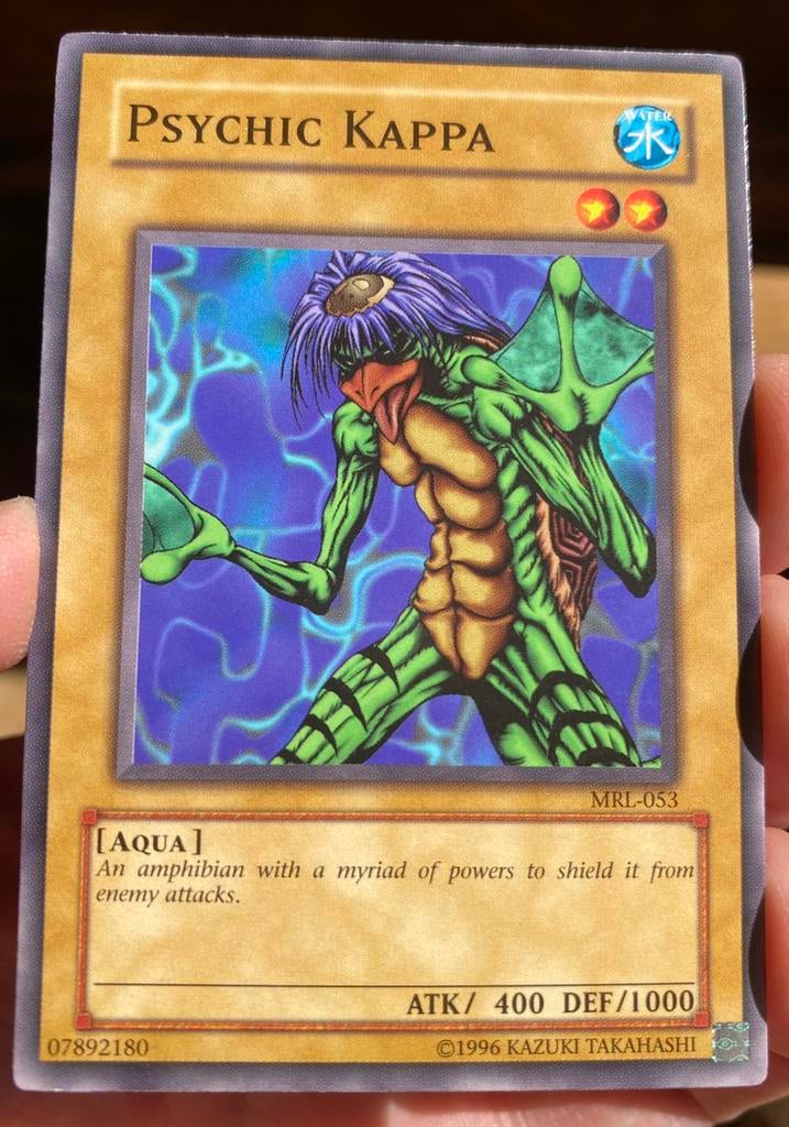 Yu-Gi-Oh! Psychic Kappa MRL Old US Print !, Ophalen of Verzenden, Zo goed als nieuw, Losse kaart