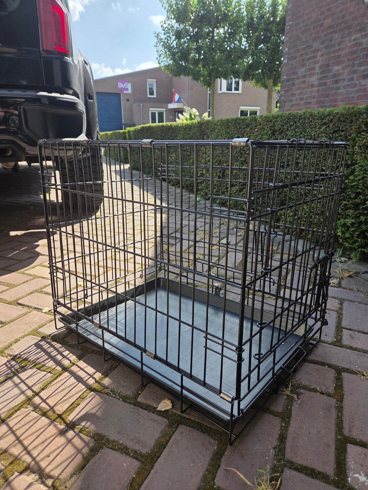 Mooie zwarte bench te koop, Dieren en Toebehoren, Ophalen
