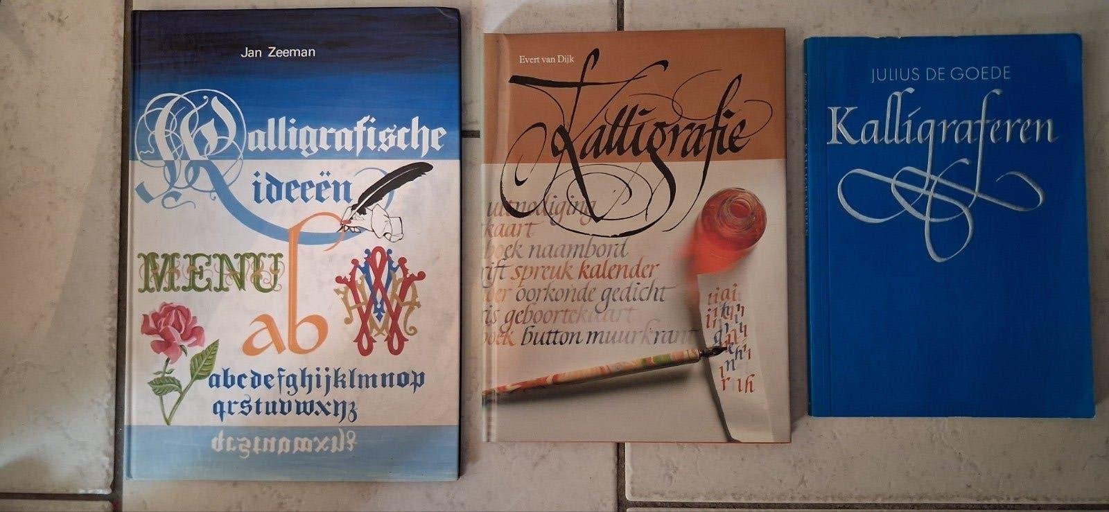 3 Boeken over Kalligrafie: Ideeën, Technieken & Inspiratie, Ophalen of Verzenden, Gelezen, Overige onderwerpen