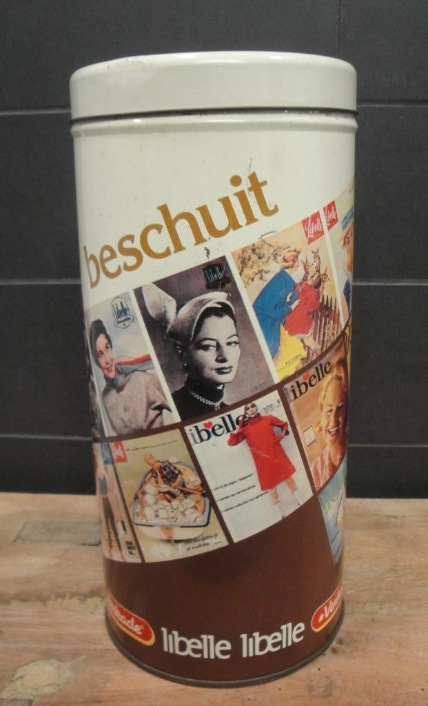 VINTAGE "VERKADE" BESCHUITBUS, Ophalen of Verzenden, Gebruikt