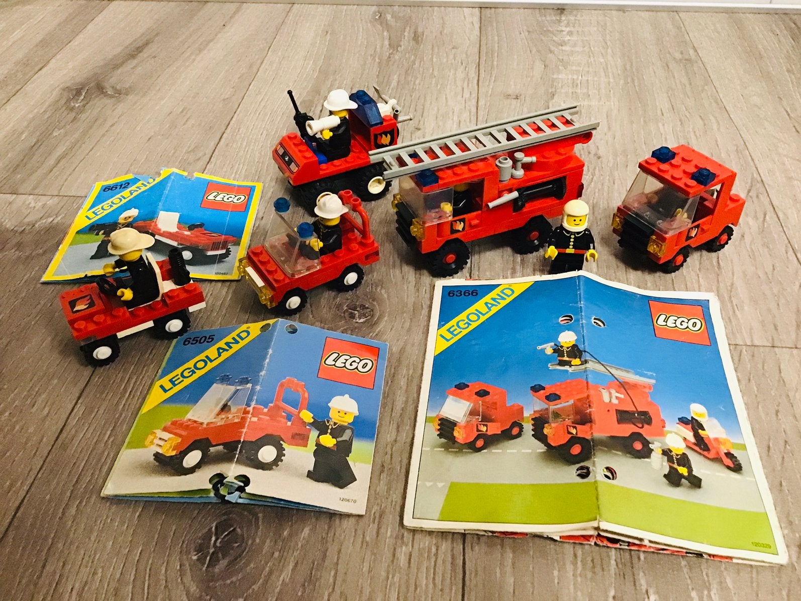 LEGO classic 80s brandweer, 4 sets, ZGAN. Ook los aangeboden, Gebruikt, Lego, Ophalen of Verzenden, LEGOLAND