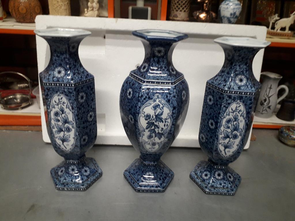 3 DELIG ANTIEK PETRUS REGOUT KASTSTEL in PERFECTE STAAT, Antiek en Kunst, Ophalen of Verzenden