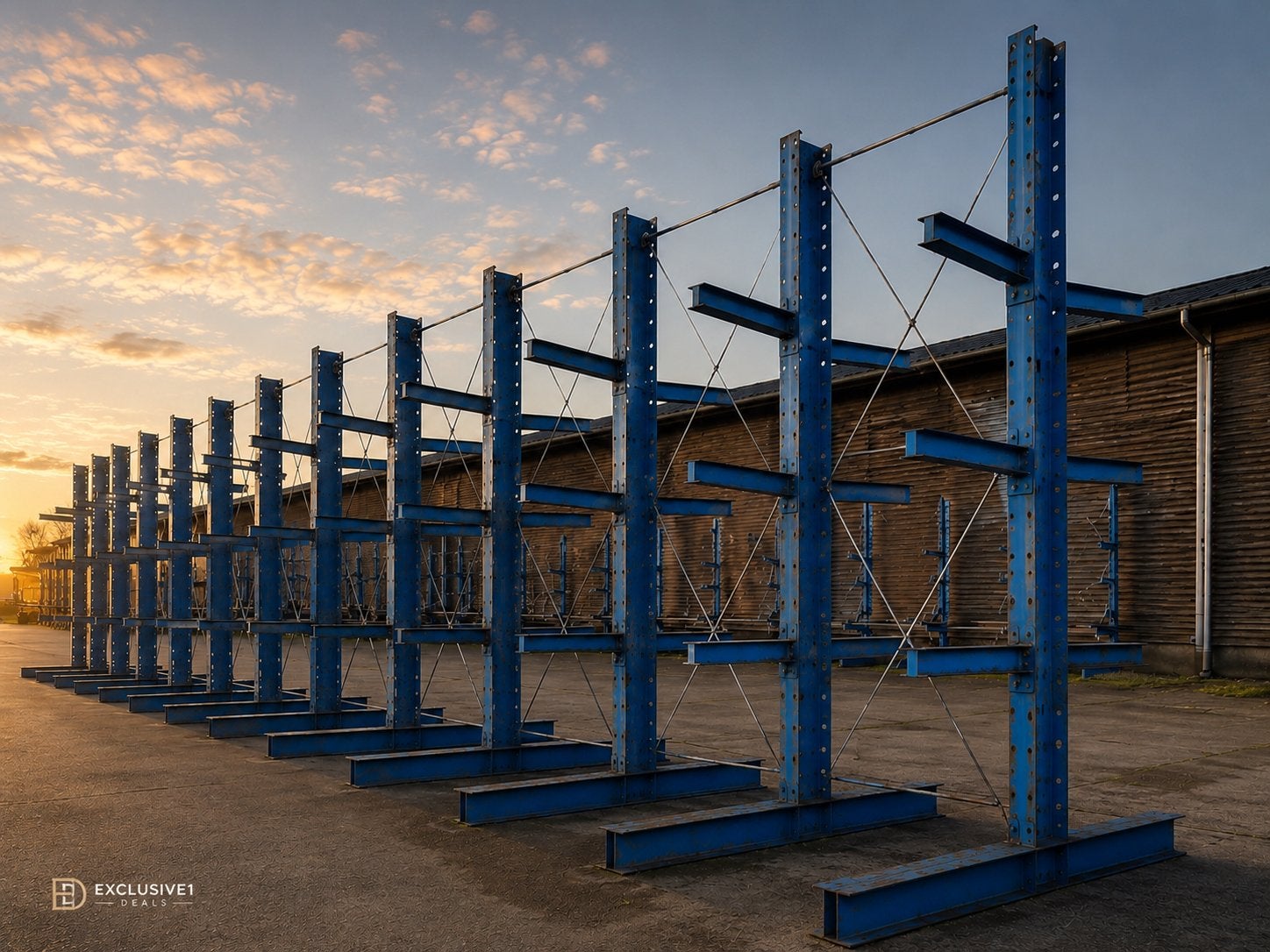 Draagarmstelling 4,2m | 800 kg per arm Dubbelzijdig Gebruikt, Ophalen