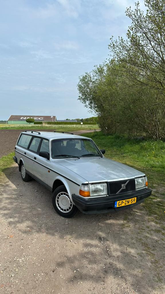 Volvo 240 2.3 Polar U9 1993 Grijs, Auto's, Volvo, Particulier, Benzine, Stationwagon, Handgeschakeld, Origineel Nederlands, Zilver of Grijs