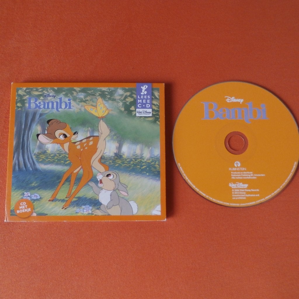 Bambi LEES MEE CD -  lees mee met disney boekje + cd - 5,00, Boeken, Ophalen of Verzenden, Disney, Cd, Kind