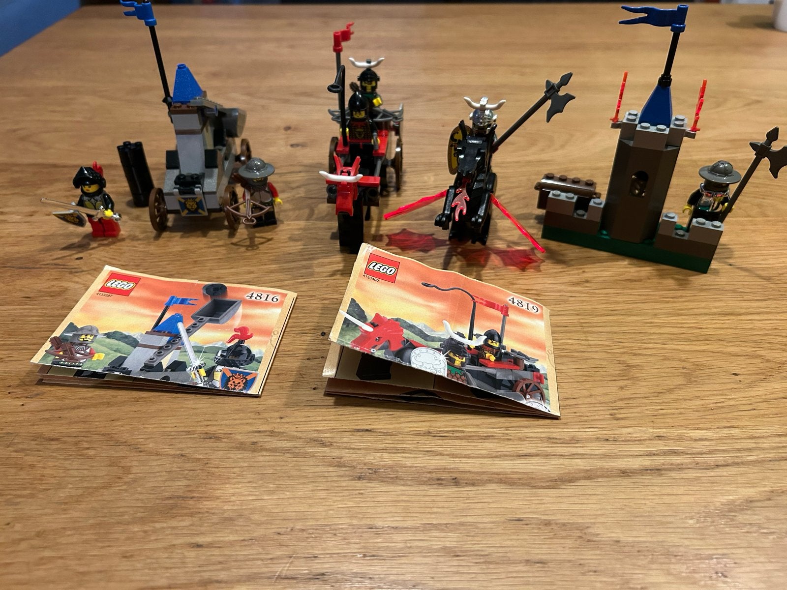 Lego Knights Kingdom sets 4816, 4817, 4818, 4819 ridder lego, Kinderen en Baby's, Speelgoed | Bouwstenen, Gebruikt, Ophalen of Verzenden