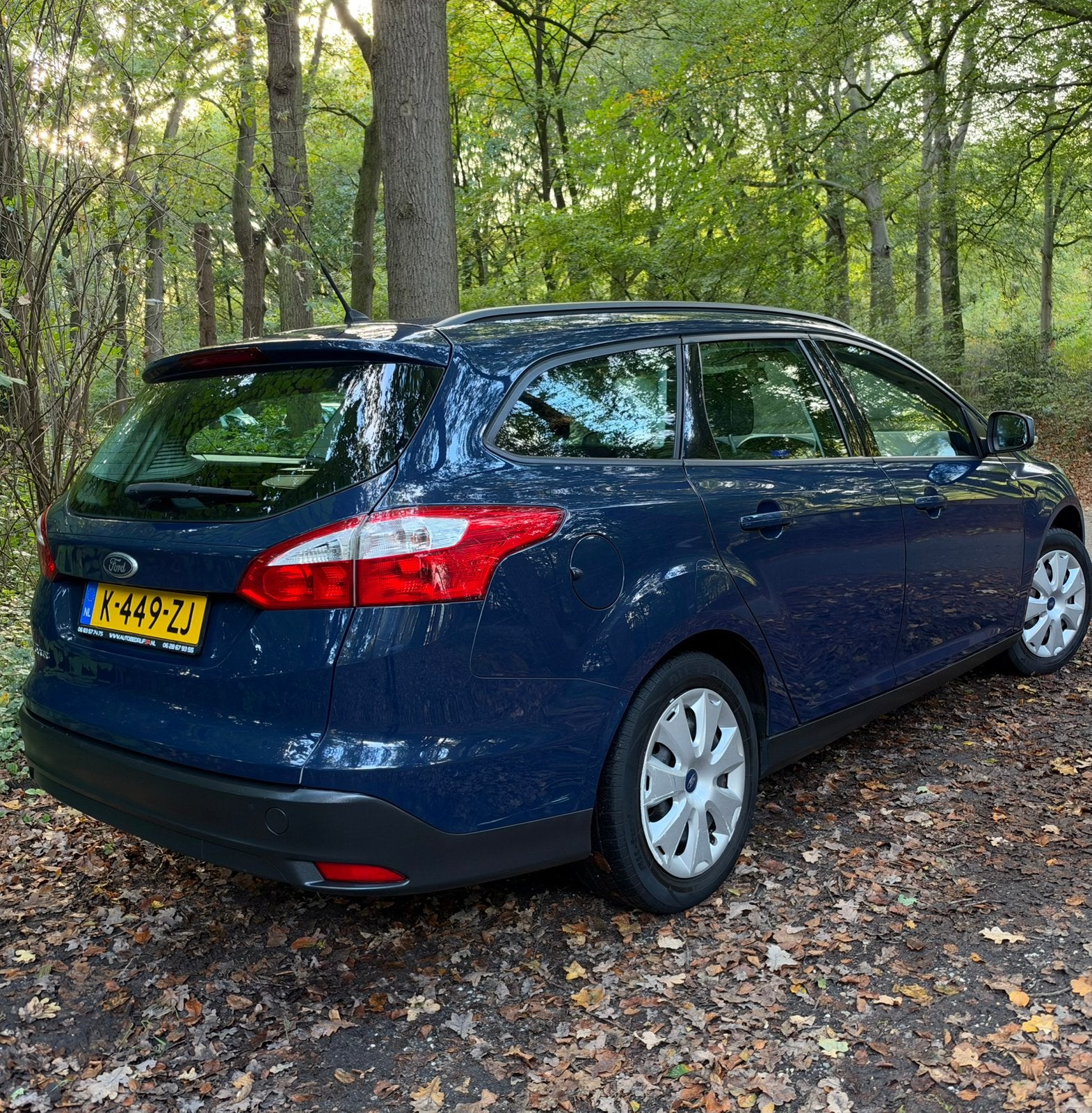 Ford Focus 1.6 Ti-vct 77KW Wagon 2012 Blauw, Auto's, 1596 cc, Stof, 4 cilinders, 1207 kg