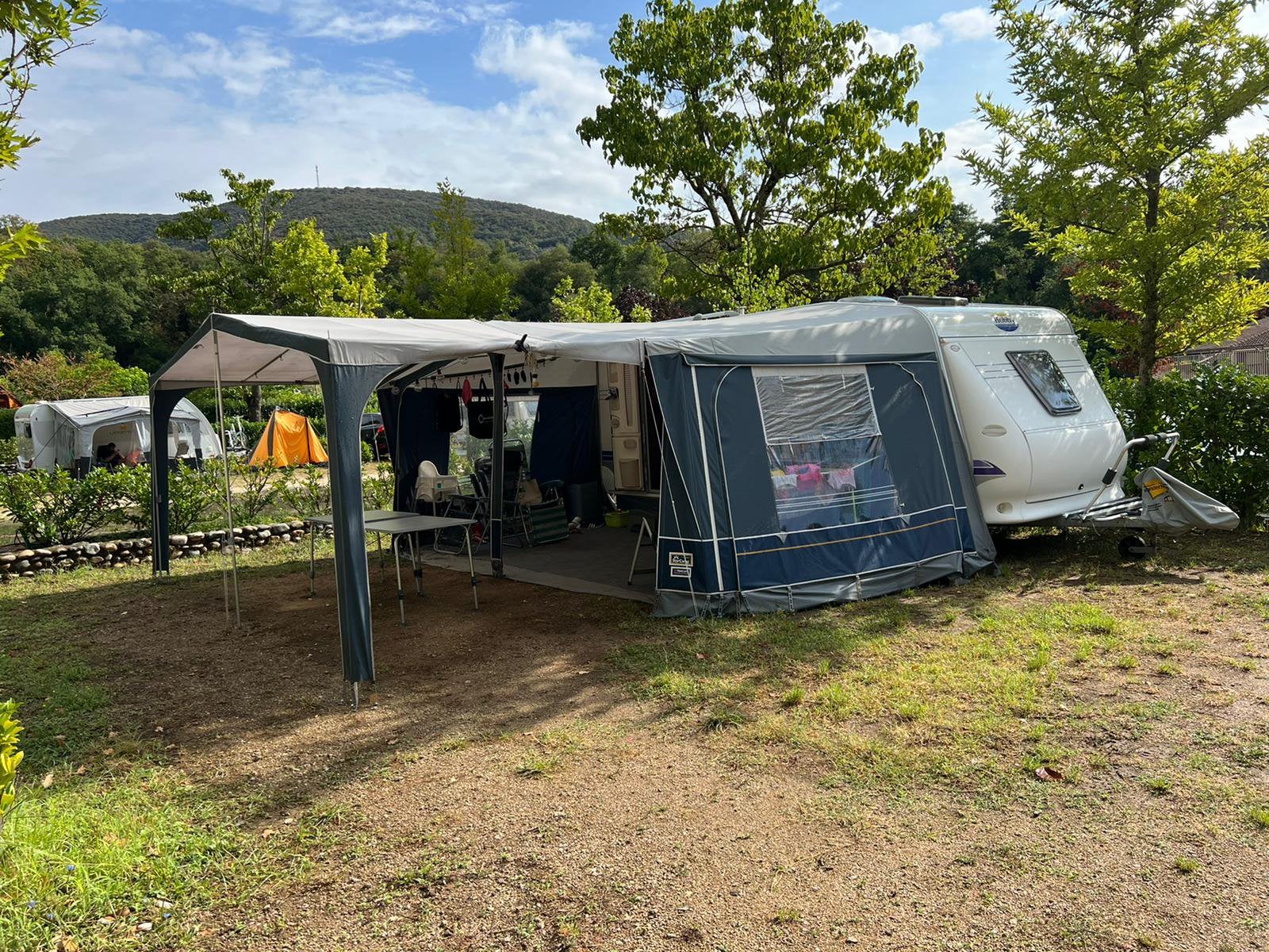 voortent luifel frame aluminium 6 x 2.5/3 m., Ophalen, Gebruikt