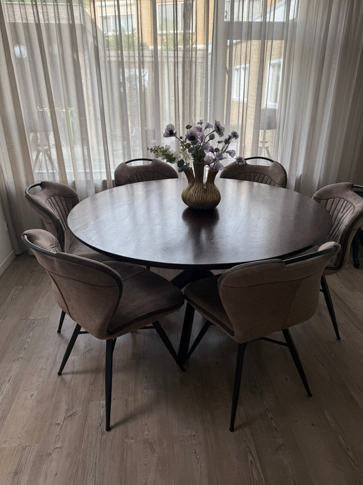 Zita Home ronde eettafel 140 cm, Ophalen, Zo goed als nieuw, Rond, 100 tot 150 cm