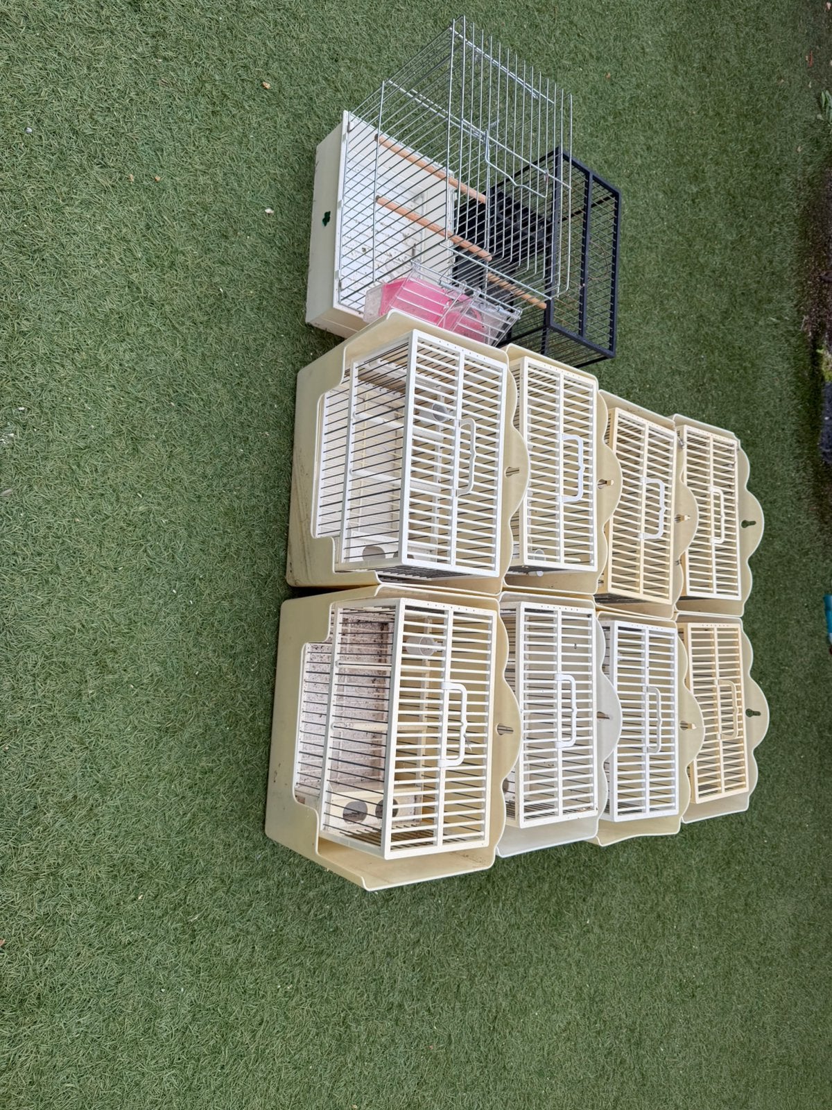 Zangkooien putter kooi, Ophalen, Zo goed als nieuw, Aluminium, Vogelkooi