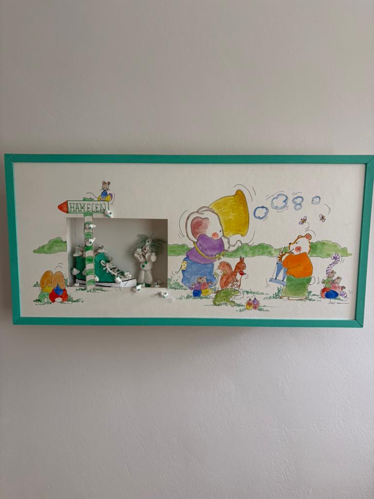 Schilderij kinderkamer in 3D, Kinderen en Baby's, Kinderkamer | Inrichting en Decoratie, Ophalen, Wanddecoratie
