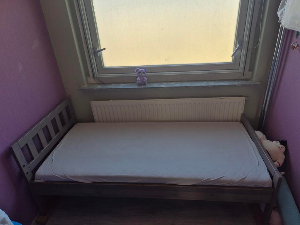 Peuterbed met lattenbodem - 165x77x35 cm, Ophalen, Gebruikt, 70 tot 85 cm, Lattenbodem