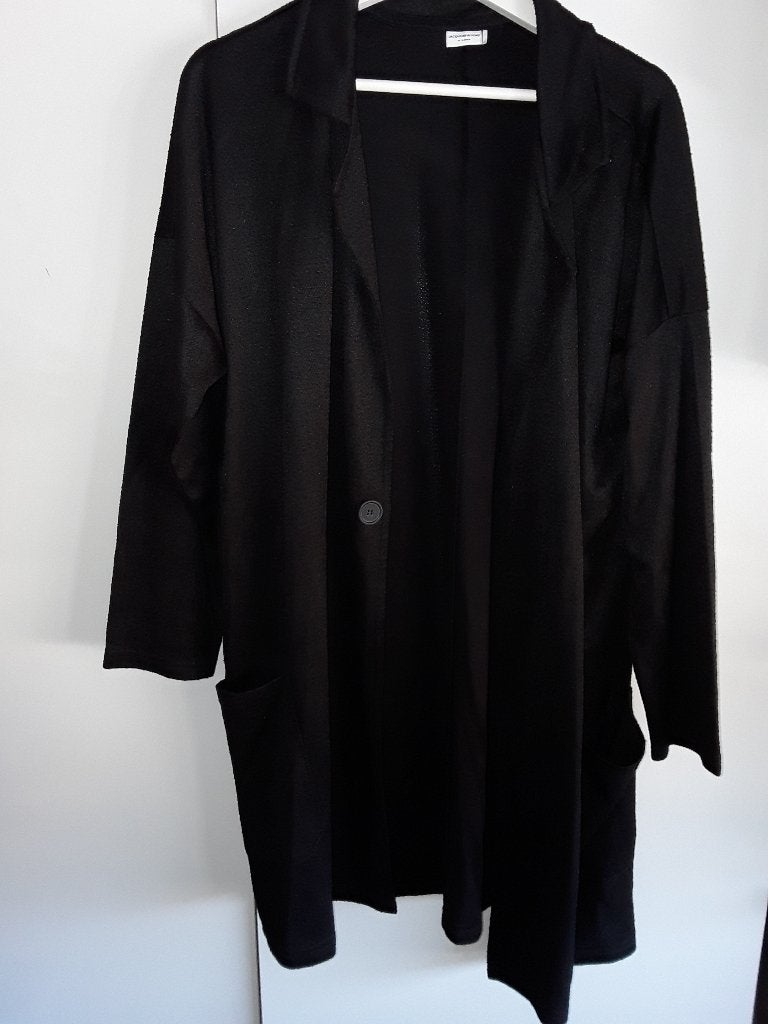 Jacqueline de Yong Zwarte Oversized Blazer Met Knoop Maat XL, Zwart, Maat 46/48 (XL) of groter, Nieuw, Ophalen of Verzenden