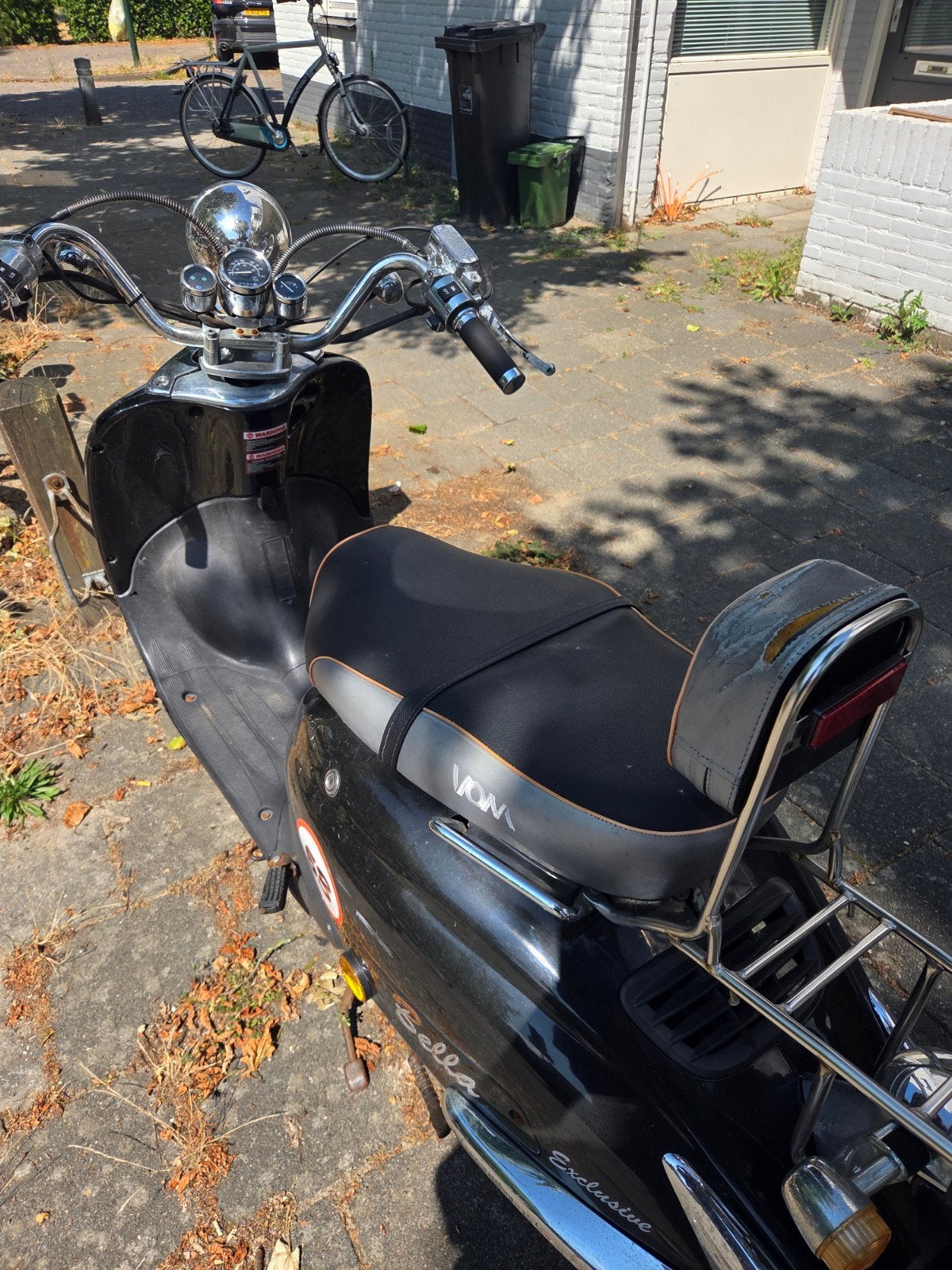 VOM Bella Exclusive Scooter - Zwart met Chrome, Ophalen, Gebruikt, Benzine, Overige merken