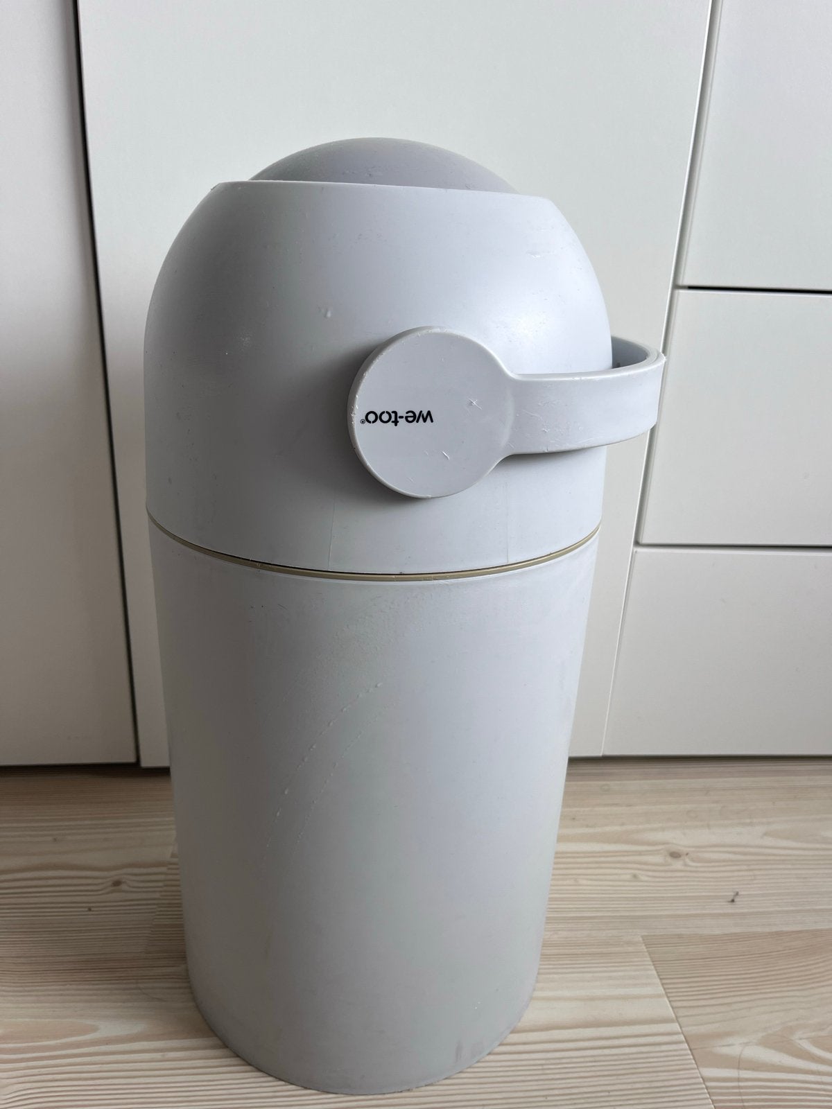 Lichtgrijze we-too luieremmer - Goede staat, Ophalen, Gebruikt