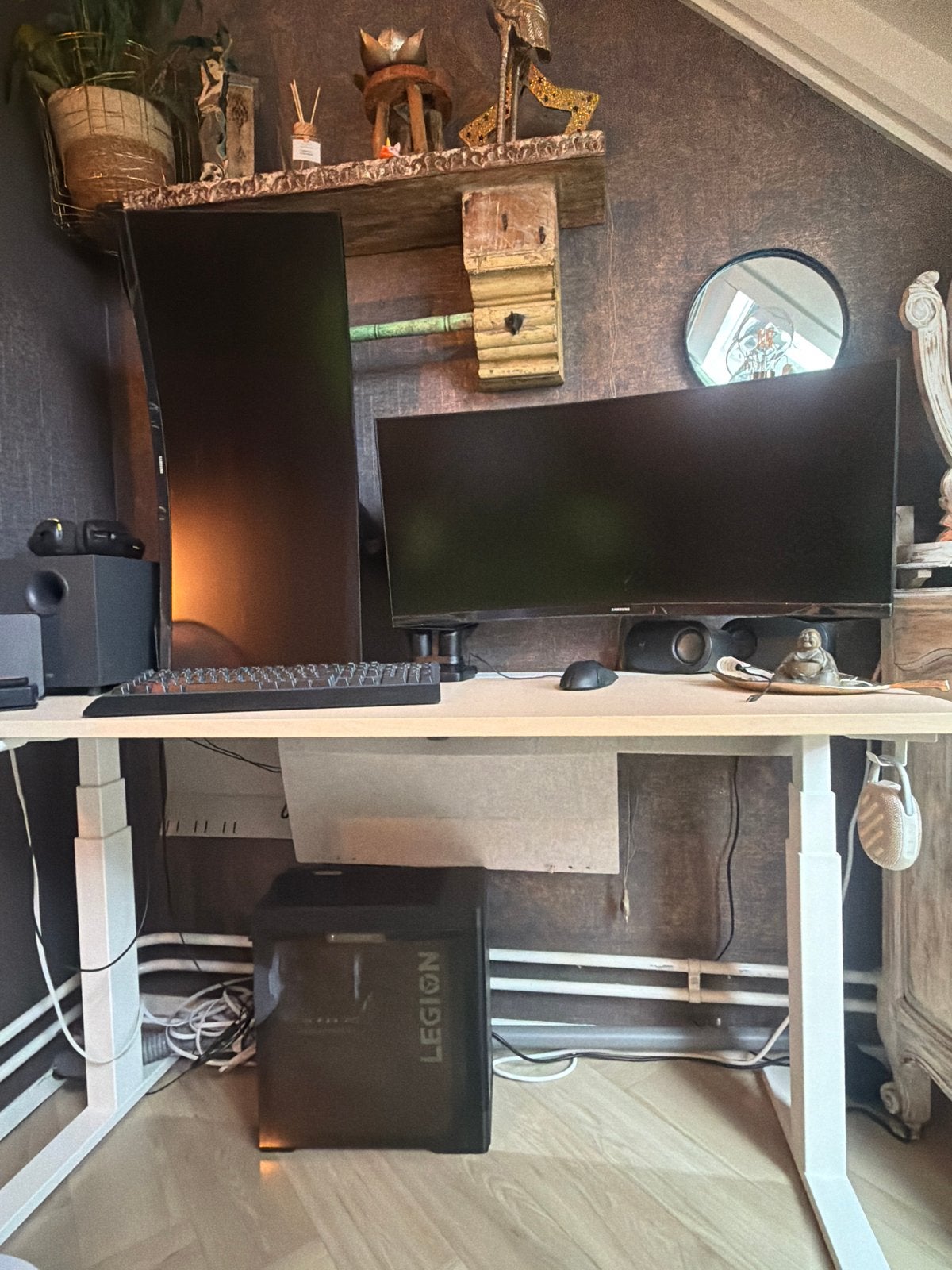 Complete Gaming Setup: Lenovo Legion PC, Samsung Monitor, Lo, Ophalen of Verzenden, Zo goed als nieuw