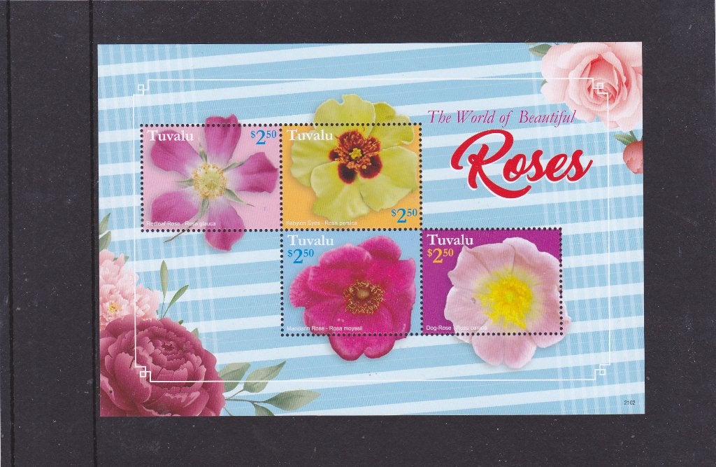 Bloemen Rozen Tuvalu (863), Verzenden, Postfris, Dier of Natuur