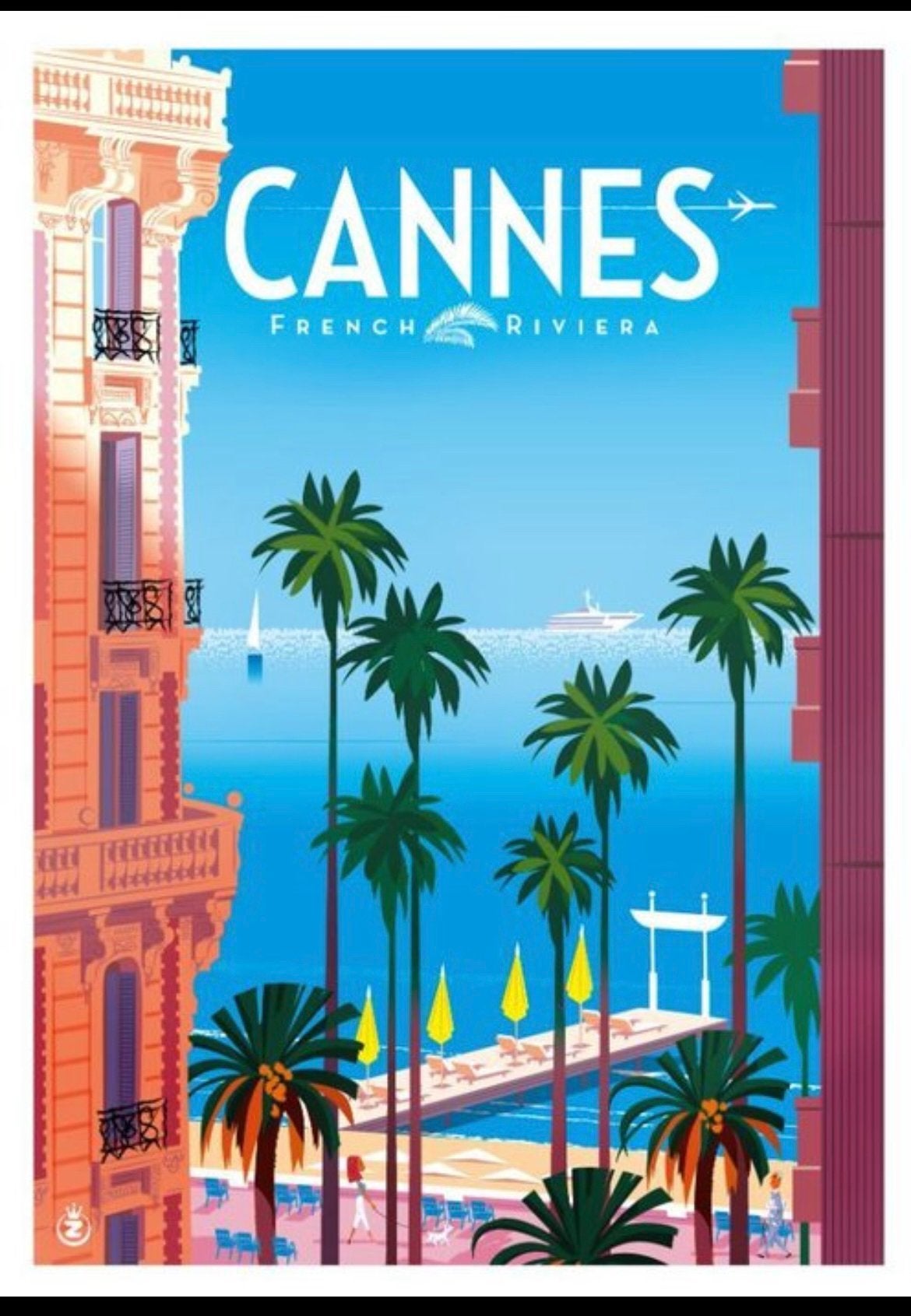 Poster Cannes, Monsieur Z., Ophalen of Verzenden