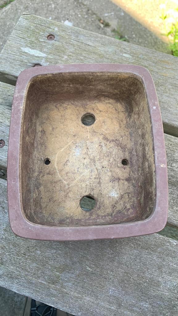 Bonsai schaal, Rond, Ophalen of Verzenden, Zo goed als nieuw, Aardewerk