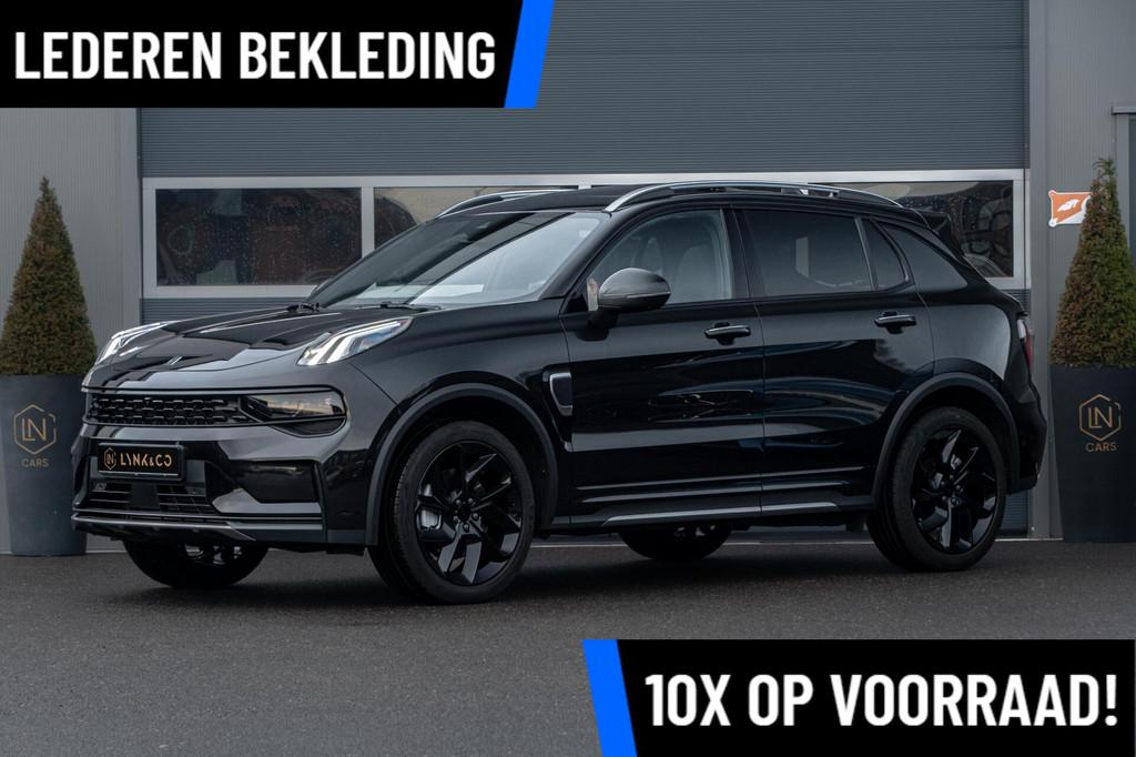 Lynk & Co 01 1.5 | Luxe lederen bekleding | Maandbedrag, Gebruikt, Met garantie (alle), Automatische klimaatregeling, Zwart