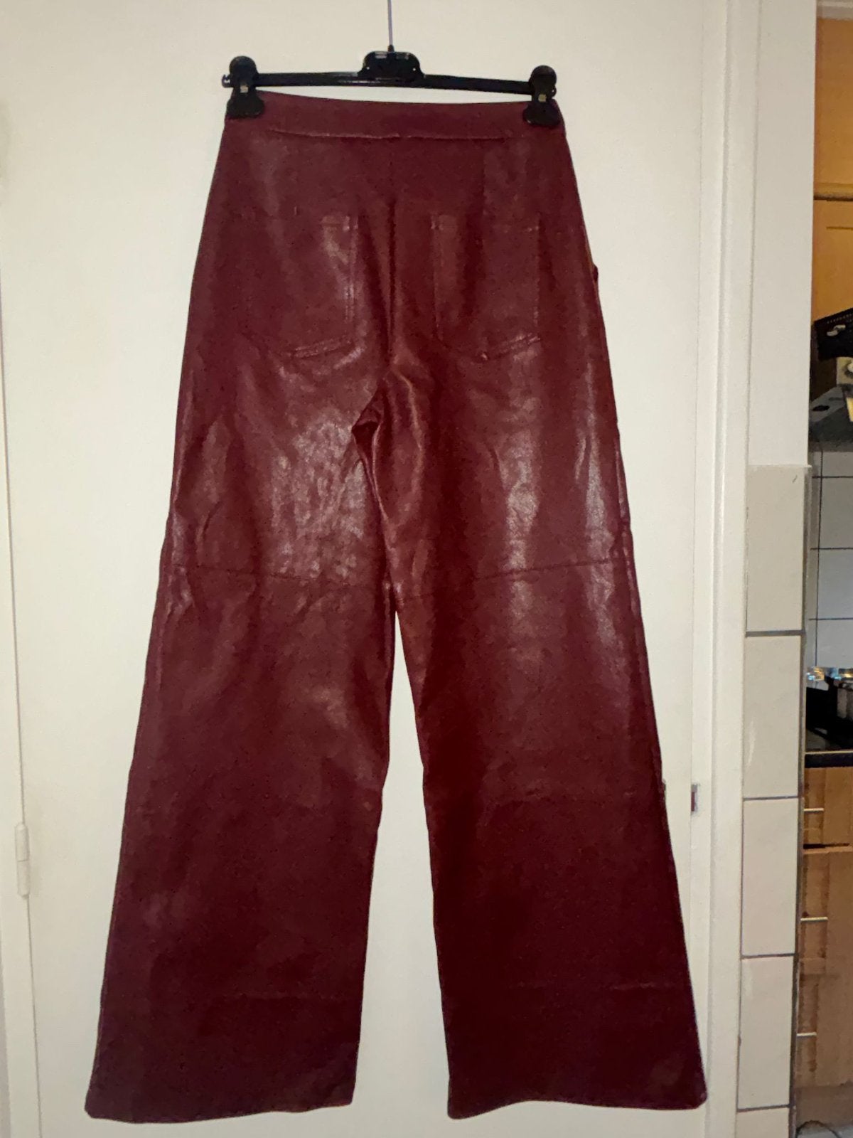 Loavies leren broek, Maat 38/40 (M), Zwart, Ophalen of Verzenden, Zo goed als nieuw